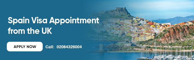 Spain Visa Appointment From the UK